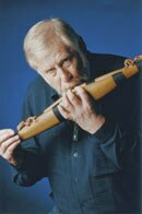 Richard Nunns with Maori flute